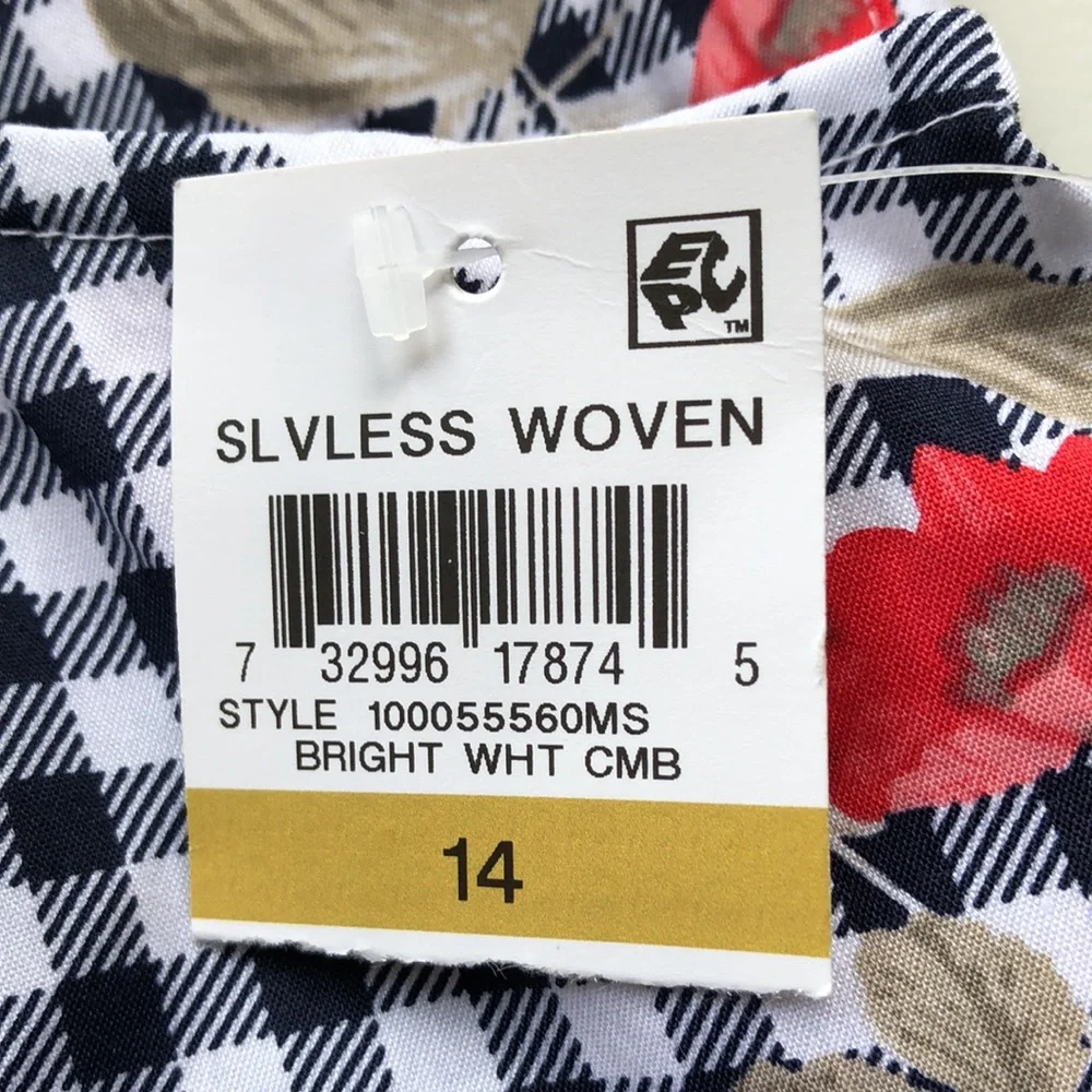 🔥NWT🔥 Charter Club Women’s Sleeveless Button Up Front Blouse - Picture 4 of 7